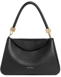 Coccinelle - Small Tiggy Braided-Handle Leather Tote Bag - Lyst