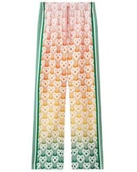 CASABLANCA - Gradient Heart Monogram Wide Leg Trousers - Lyst