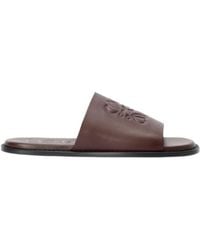 Loewe - Flex Anagram Round Toe Slides - Lyst