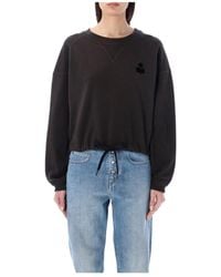Isabel Marant - Margo Short Logo Sweatshirt - Lyst