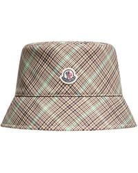 Moncler - Checked Bucket Hat - Lyst