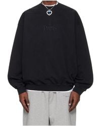 Vetements - Paris Embroidered Long-Sleeve Sweatshirt - Lyst