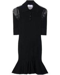 Off-White c/o Virgil Abloh - Net Arrow Short-Sleeved Midi Dress - Lyst