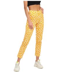Moschino - Floral Design Casual Pants - Lyst