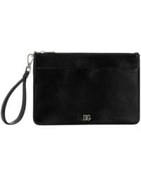 Dolce & Gabbana - Logo Plaque Clutch Bag - Lyst
