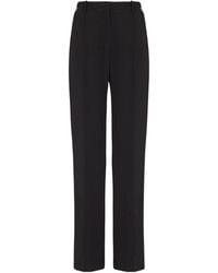Balmain - Crepe Straight-Leg Tailored Trousers - Lyst