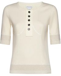 Bottega Veneta - Slim Fit Ribbed Knit Top - Lyst