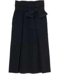 JOSEPH - Paperbag-Waist Tie-Fastening Midi Skirt - Lyst
