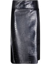 Sportmax - Aquile Embossed Skirt - Lyst