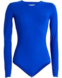 MM6 by Maison Margiela - Solid Color Fashion Stretch Top - Lyst