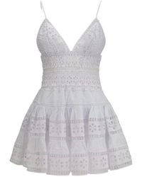 Charo Ruiz - Isca Floral-Embroidered-Lace Dress - Lyst