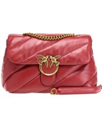 Pinko - Love Puff Quilted Leather Shoulder Bag - Lyst
