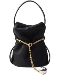 Prada - Petit Sac Noir Re-Nylon And Nappa Leather Mini Bucket Bag - Lyst
