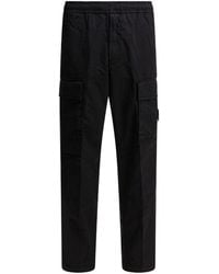 Stone Island - Logo Patch Loose Cargo Pants - Lyst