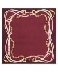 Gucci - Printed Gg Silk Jacquard Carr - Lyst