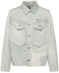 Objects IV Life - Patina Logo Print Cotton Denim Jacket - Lyst