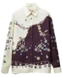 Versace - Print-Detail Buttoned Shirt - Lyst