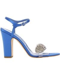 Manolo Blahnik - Ostria Embellished High Heel Sandals - Lyst