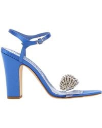 Manolo Blahnik - Ostria Embellished High Heel Sandals - Lyst