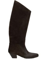 Marsèll - Goccio Reversed Leather Tall Boots - Lyst