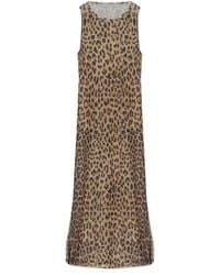Moschino - Animal Printed Beach Dress - Lyst