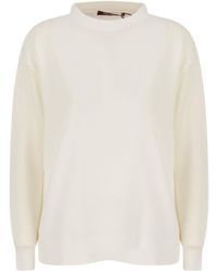 Max Mara - Round-Neck Long-Sleeved Pullover - Lyst