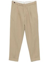 Pt Pantaloni - Pleated Cuffed Trousers - Lyst
