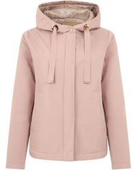 Herno - Zip-Up Drawstring Hooded Jacket - Lyst
