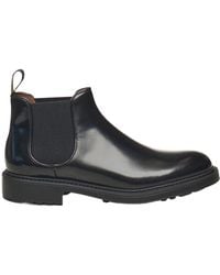 Doucal's - Elastic-Band Round Toe Boots - Lyst