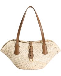 Dolce & Gabbana - Woven-Raffia Basket Bag - Lyst