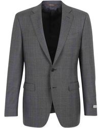 Canali - Two Piece Check Patterned Suit - Lyst