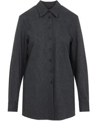 KHAITE - Long-Sleeved Buttoned Shirt - Lyst