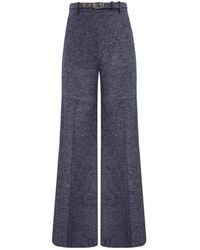 Zimmermann - Hypnotic Belted Flared Trousers - Lyst