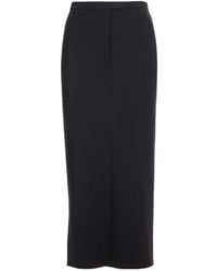 Alexander Wang - Logo-Embroidered Pencil Skirt - Lyst