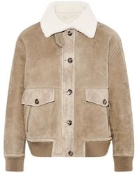 Yves Salomon - Lamb Shearling Bomber Jacket - Lyst
