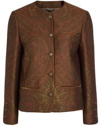 Etro - Paisley-Jacquard Tailored Woven Jacket - Lyst