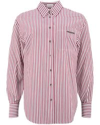 Brunello Cucinelli - Long-Sleeved Striped Shirt - Lyst
