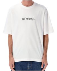 Off-White c/o Virgil Abloh - Logo Printed Crewneck T-Shirt - Lyst