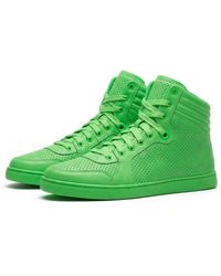 Gucci - Logo Details High-Top Casual Sneakers - Lyst