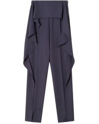 Lanvin - Ruffled Casual Pants - Lyst