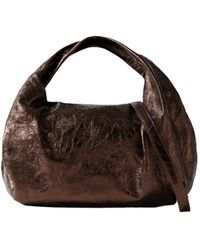 Dries Van Noten - Metallic Pleated Shoulder Bag - Lyst