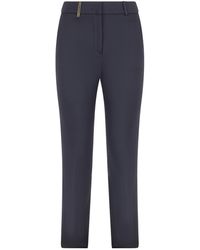 Peserico - Slim Cotton Pants - Lyst