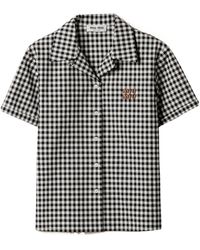 Miu Miu - Short-Sleeved Checked Shirt - Lyst