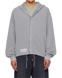 WOOYOUNGMI - Open Front Hooded Sweatshirt - Lyst