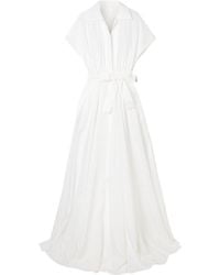 Norma Kamali - Super Os Sleeveless Bf Nk Shirt Flared Gown - Lyst