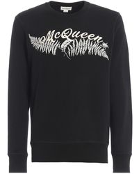 McQueen - Round-Necked Logo Sweater - Lyst