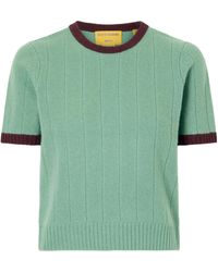 Guest In Residence - Rib Ringer Cashmere T-Shirt - Lyst