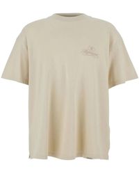 Represent - Crewneck T-Shirt With Logo Lettering On The Front And Maxi Logo Print On The Rear - Lyst