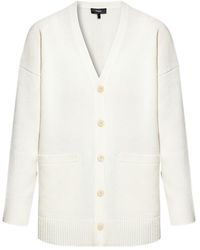 Theory - V-Neck Knitted Cardigan - Lyst