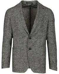 Tagliatore - Single-Breasted Tailored Blazer - Lyst